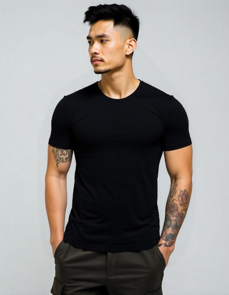 Remera hombre MC Pyaar lisas cuello redondo